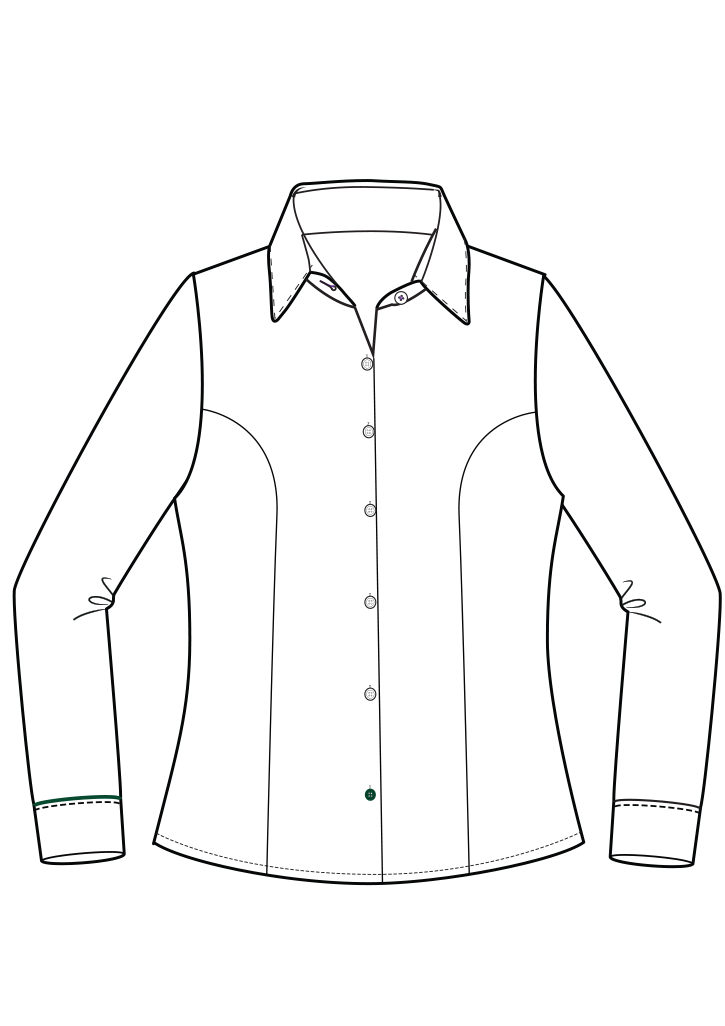 Papanui High School Year 13 LS Blouse White