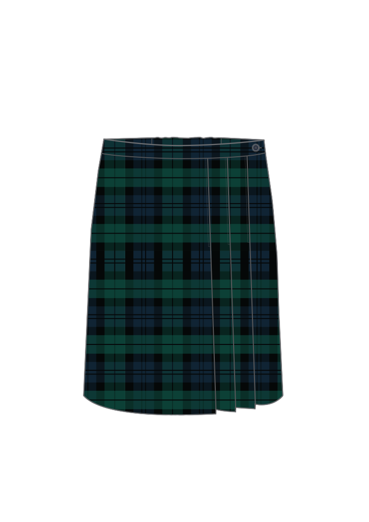 Papanui High School Skirt Black Watch Tartan