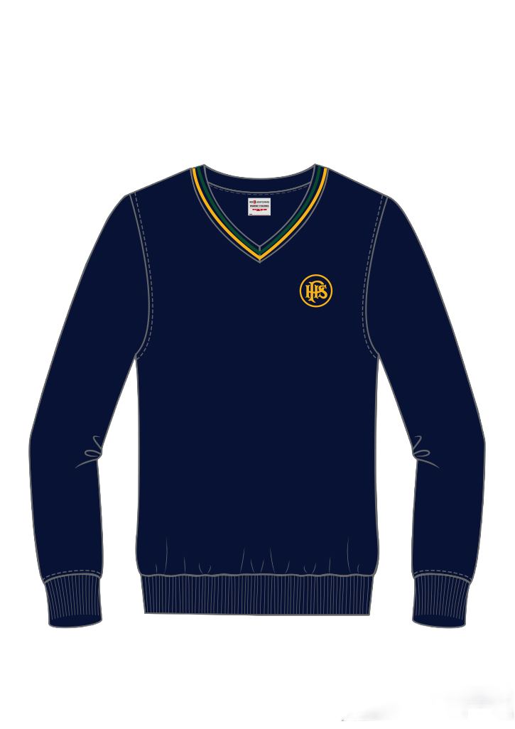 Papanui High School Jersey Navy/Forest/Gold